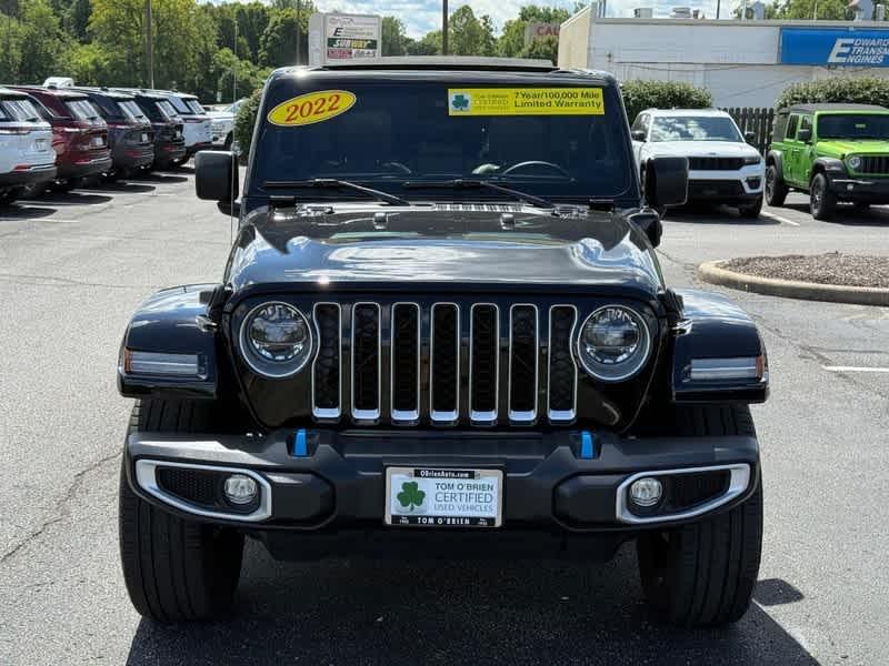 used 2022 Jeep Wrangler Unlimited 4xe car, priced at $33,985