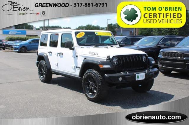 used 2021 Jeep Wrangler Unlimited car, priced at $35,998