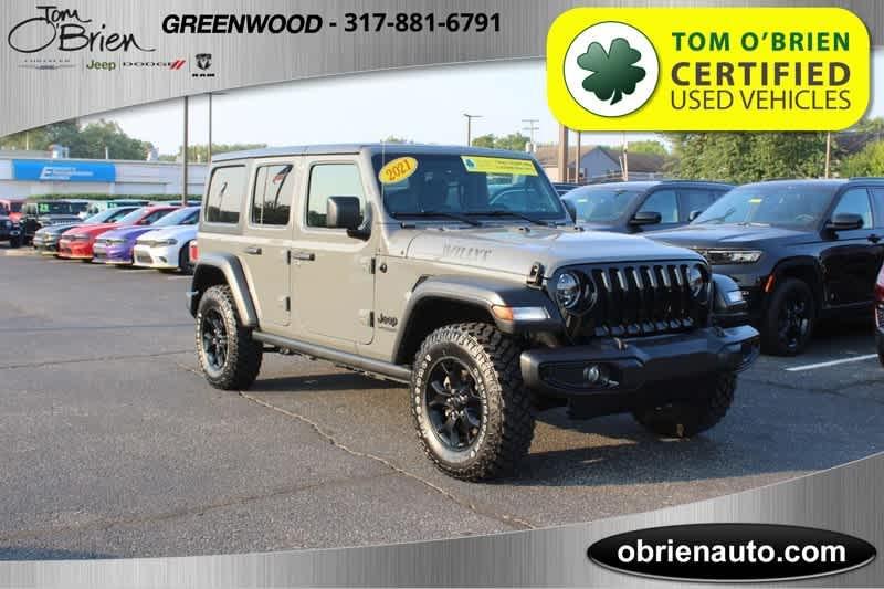 used 2021 Jeep Wrangler Unlimited car, priced at $32,498