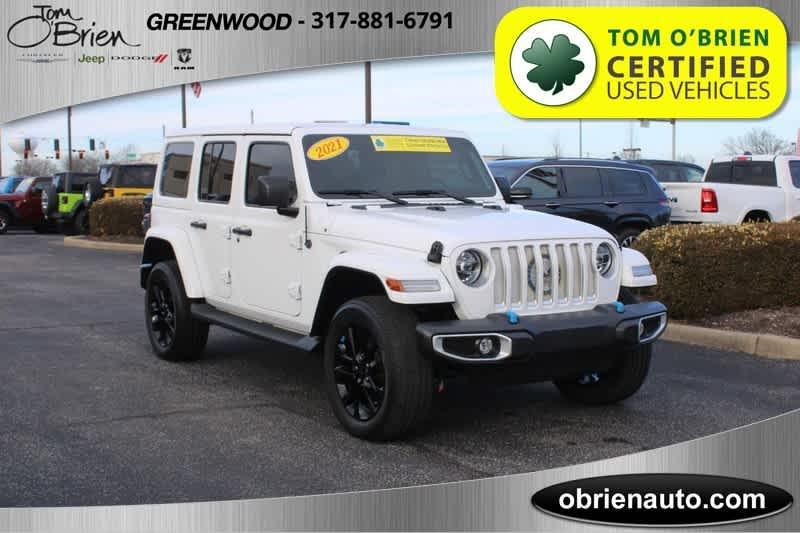 used 2021 Jeep Wrangler Unlimited 4xe car, priced at $30,985