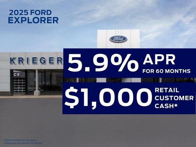 new 2025 Ford Explorer car, priced at $39,957