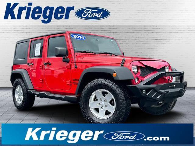 used 2014 Jeep Wrangler Unlimited car, priced at $17,540