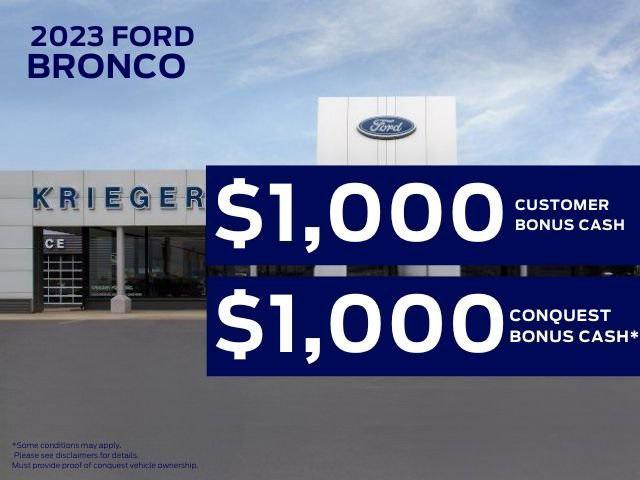 new 2023 Ford Bronco car, priced at $55,932