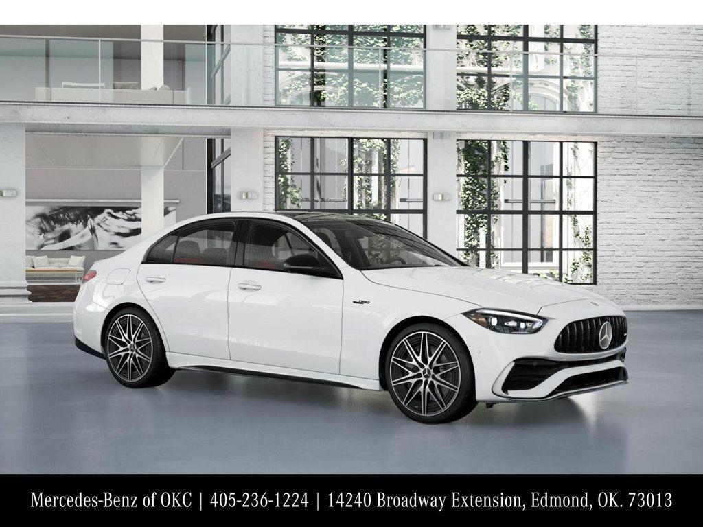 new 2025 Mercedes-Benz AMG C 43 car, priced at $77,295