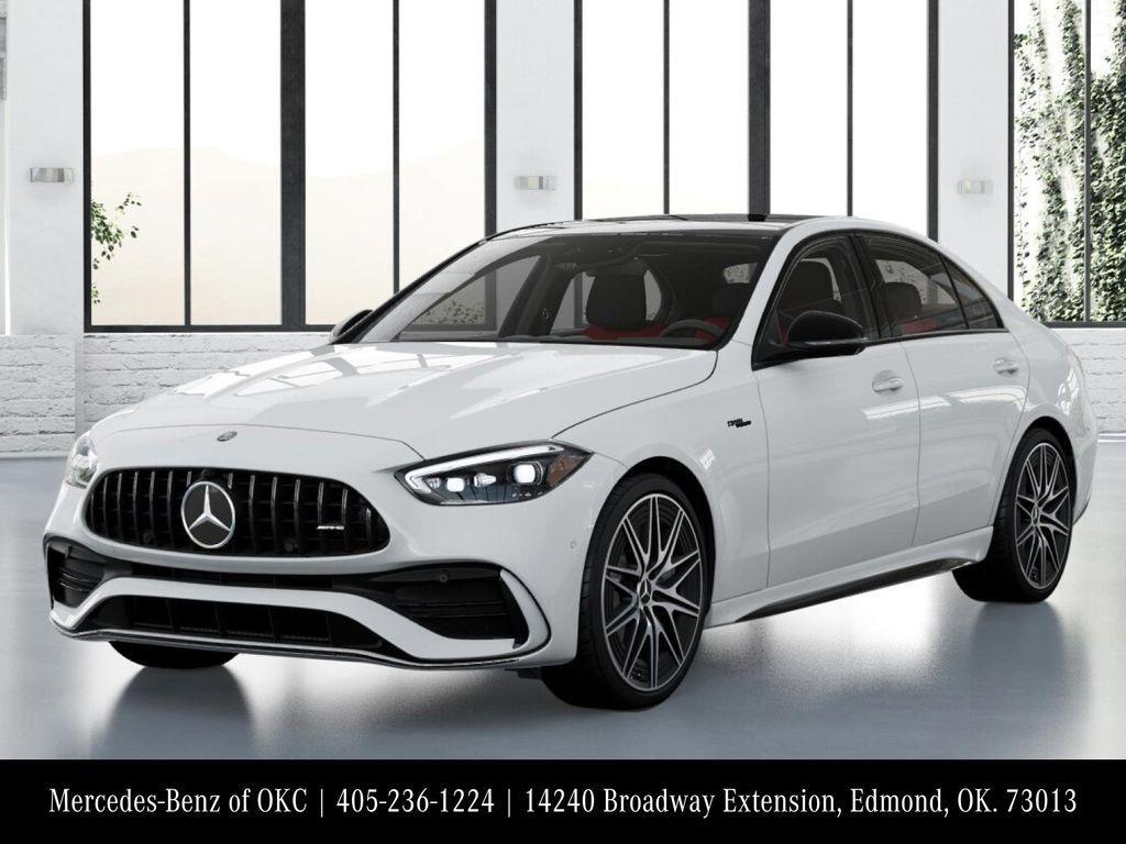 new 2025 Mercedes-Benz AMG C 43 car, priced at $77,295