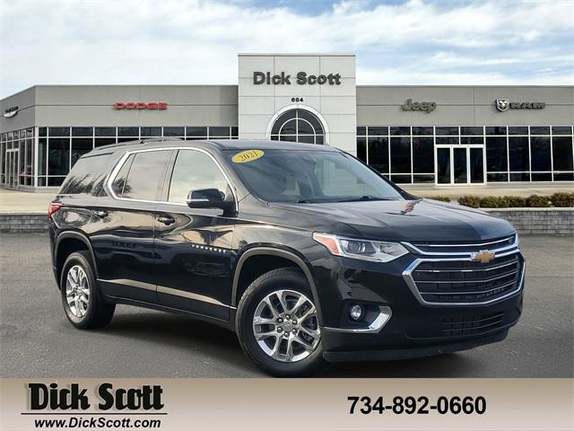 used 2021 Chevrolet Traverse car, priced at $22,500