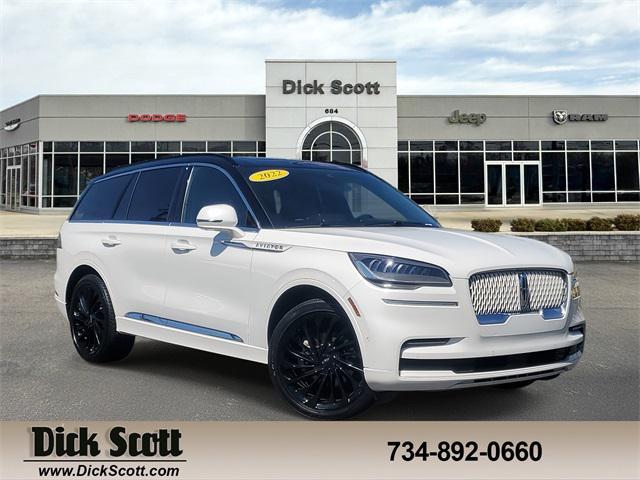 used 2022 Lincoln Aviator car, priced at $44,300