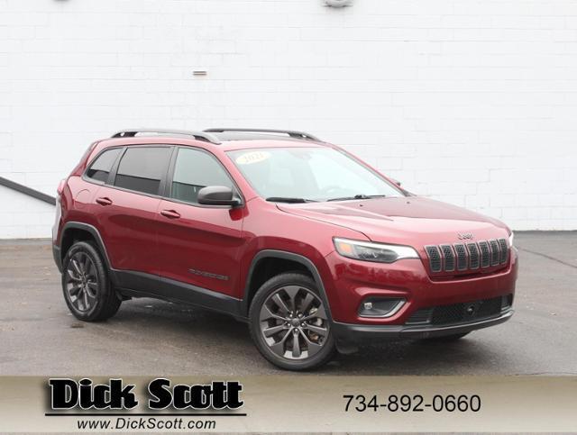 used 2021 Jeep Cherokee car, priced at $21,500