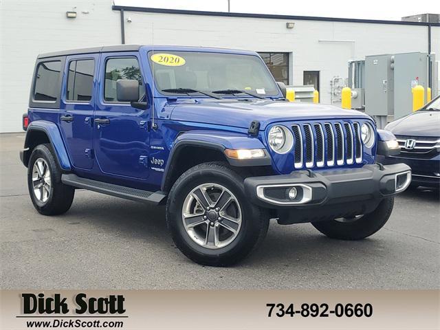 used 2020 Jeep Wrangler Unlimited car, priced at $25,500