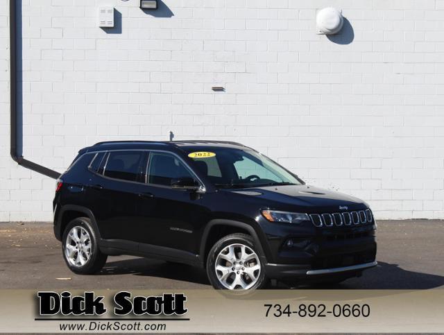 used 2022 Jeep Compass car, priced at $21,600