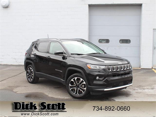 used 2022 Jeep Compass car, priced at $22,150