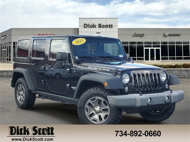 used 2015 Jeep Wrangler Unlimited car, priced at $18,600