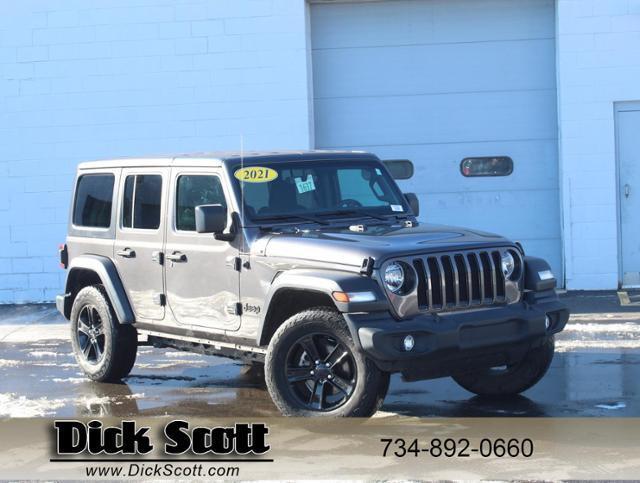 used 2021 Jeep Wrangler Unlimited car, priced at $28,350