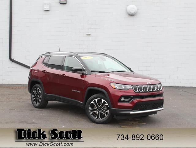 used 2022 Jeep Compass car, priced at $23,120