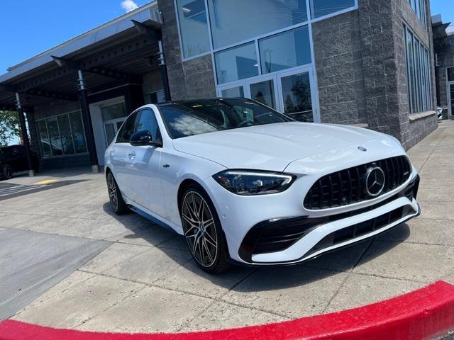 new 2024 Mercedes-Benz AMG C 43 car, priced at $77,925