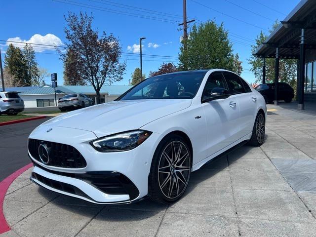 new 2024 Mercedes-Benz AMG C 43 car, priced at $77,925