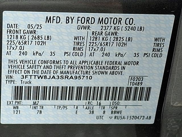 new 2025 Ford Maverick car, priced at $34,005