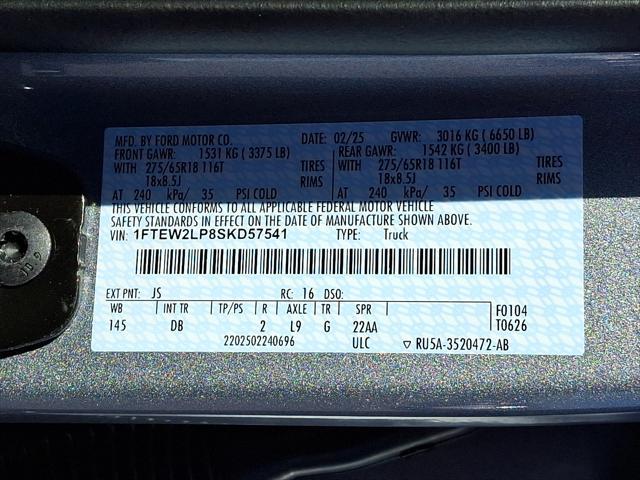 new 2025 Ford F-150 car, priced at $50,695