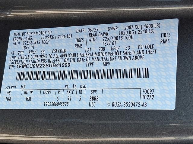 new 2025 Ford Escape car, priced at $33,967