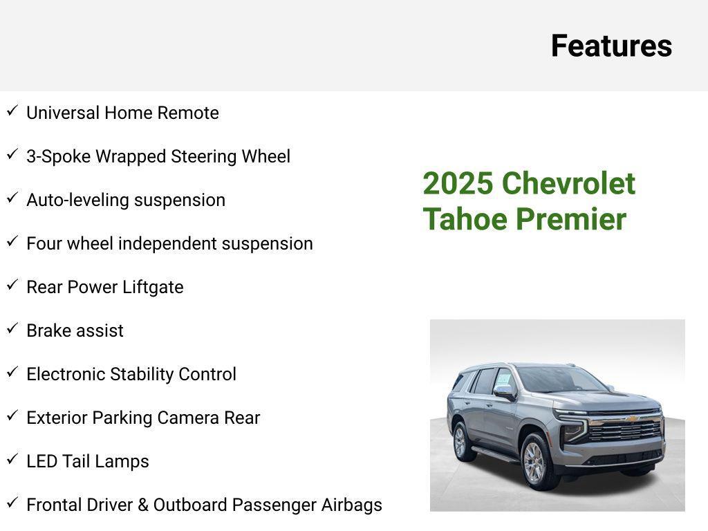 new 2025 Chevrolet Tahoe car, priced at $75,790