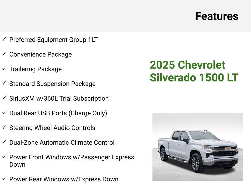new 2025 Chevrolet Silverado 1500 car, priced at $48,802