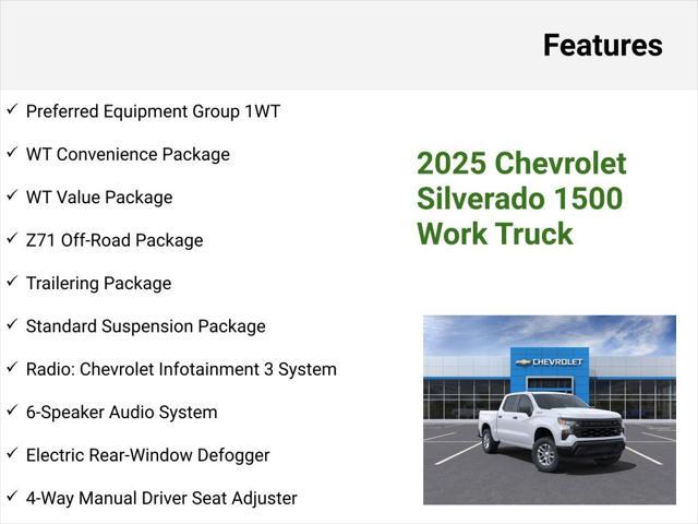 new 2025 Chevrolet Silverado 1500 car, priced at $47,485