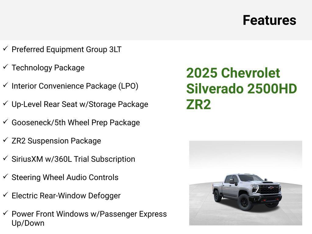 new 2025 Chevrolet Silverado 2500 car, priced at $85,426