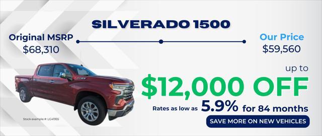 new 2024 Chevrolet Silverado 1500 car, priced at $47,465