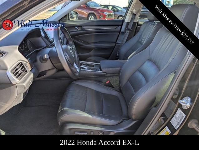 used 2022 Honda Accord car, priced at $27,757