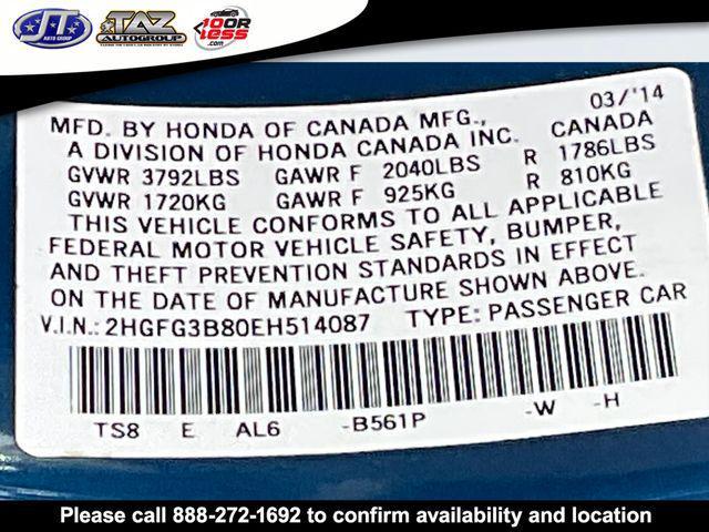 used 2014 Honda Civic car, priced at $14,499