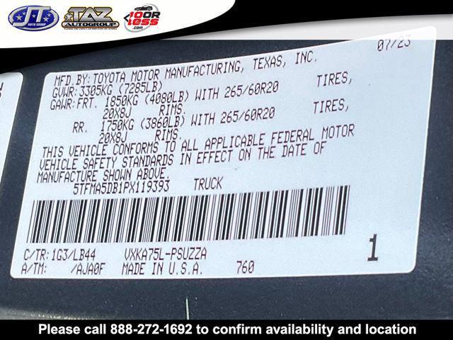 used 2023 Toyota Tundra car, priced at $52,191