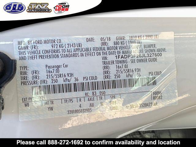 used 2018 Ford Focus car, priced at $12,394