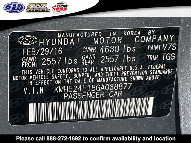 used 2016 Hyundai Sonata Hybrid car, priced at $12,394