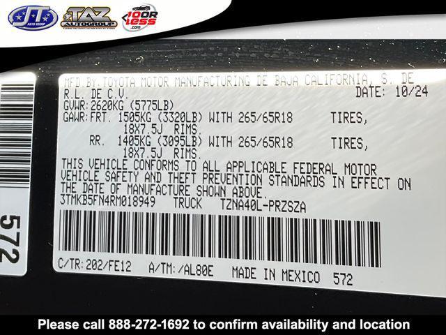 used 2024 Toyota Tacoma car, priced at $41,913