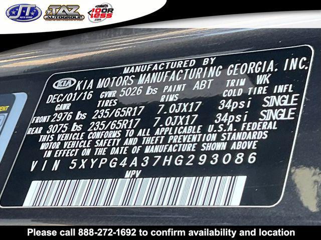 used 2017 Kia Sorento car, priced at $13,495