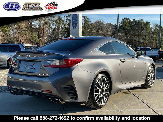 used 2016 Lexus RC 200t car, priced at $27,510