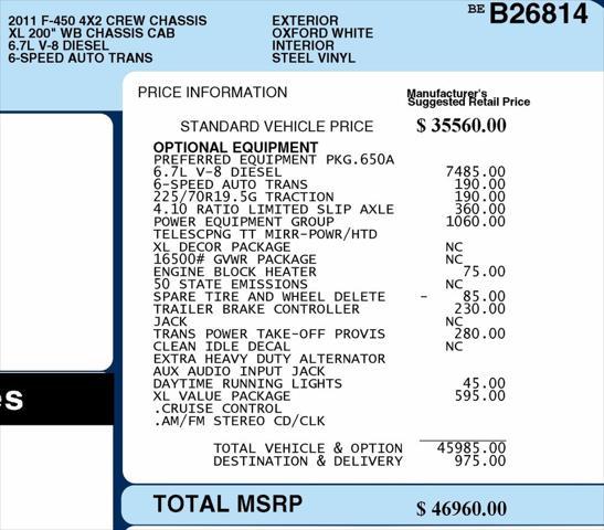 used 2011 Ford F-450 car, priced at $10,998