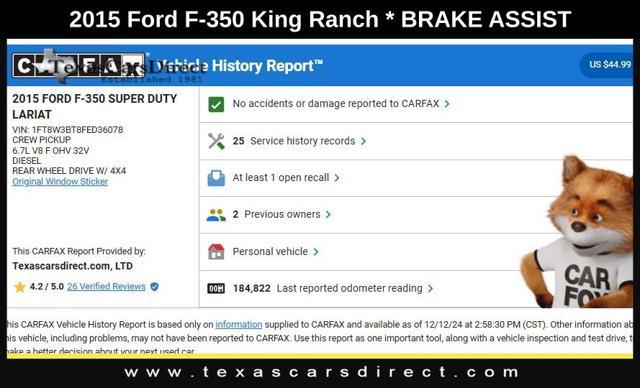 used 2015 Ford F-350 car, priced at $30,821