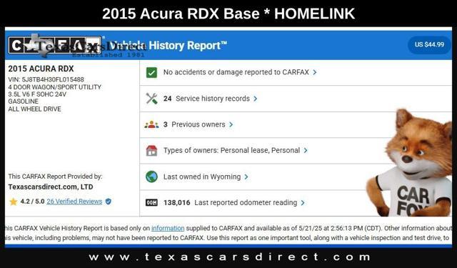 used 2015 Acura RDX car, priced at $10,929