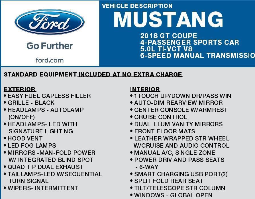 used 2018 Ford Mustang car, priced at $25,900