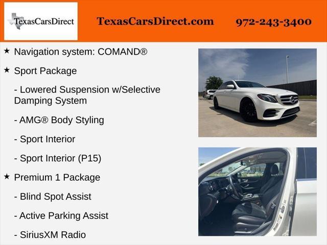 used 2018 Mercedes-Benz E-Class car, priced at $19,485