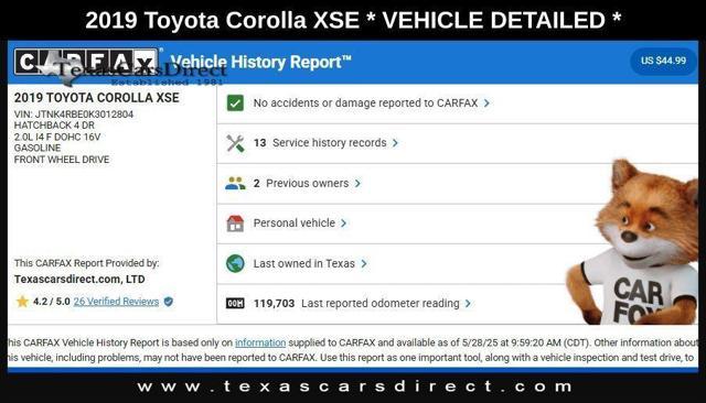 used 2019 Toyota Corolla car, priced at $15,456