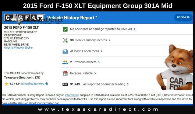 used 2015 Ford F-150 car, priced at $19,700