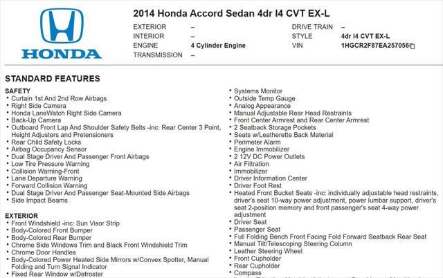 used 2014 Honda Accord car, priced at $12,988