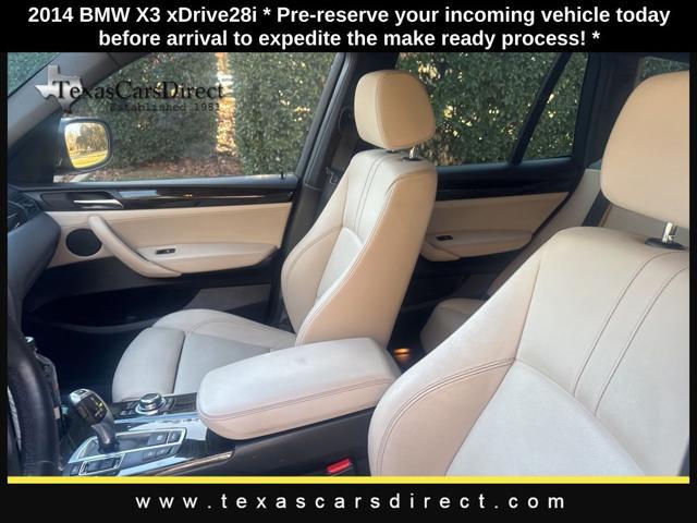 used 2014 BMW X3 car, priced at $9,460