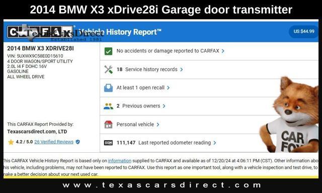 used 2014 BMW X3 car, priced at $9,460