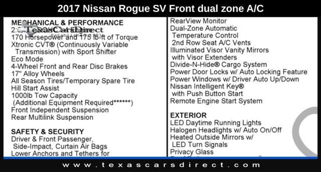 used 2017 Nissan Rogue car, priced at $12,724