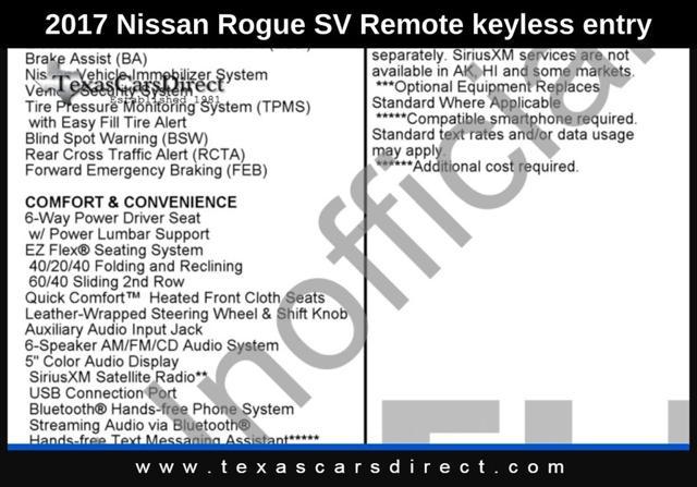 used 2017 Nissan Rogue car, priced at $12,724