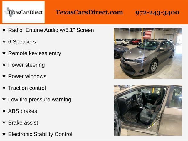 used 2018 Toyota Corolla car, priced at $13,776