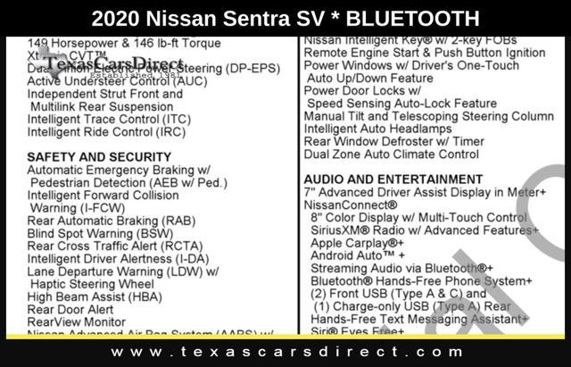 used 2020 Nissan Sentra car, priced at $14,764